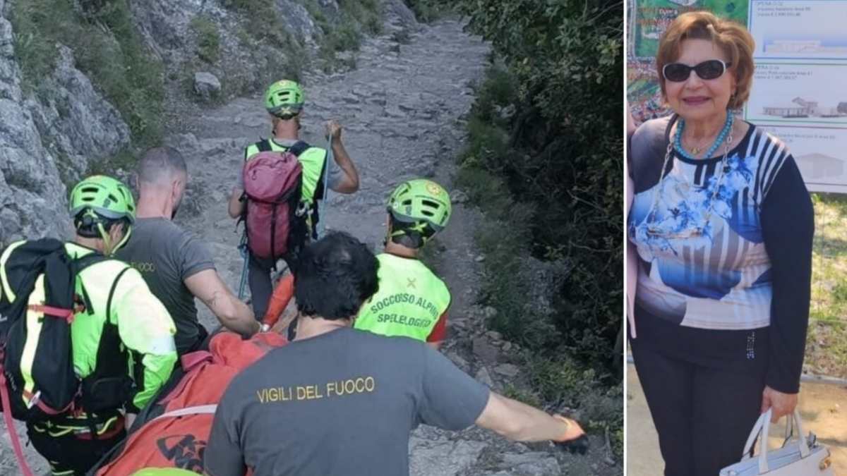 Sentiero degli Dei in Costiera Amalfitana, area dell'incidente