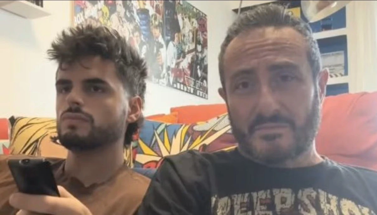 Claudio Insegno e Stefano Minotti insieme dopo la cerimonia