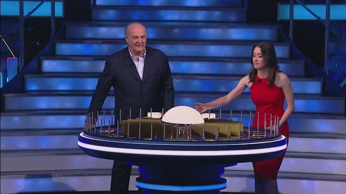 Anthea a La Ruota della Fortuna con il pubblico in studio