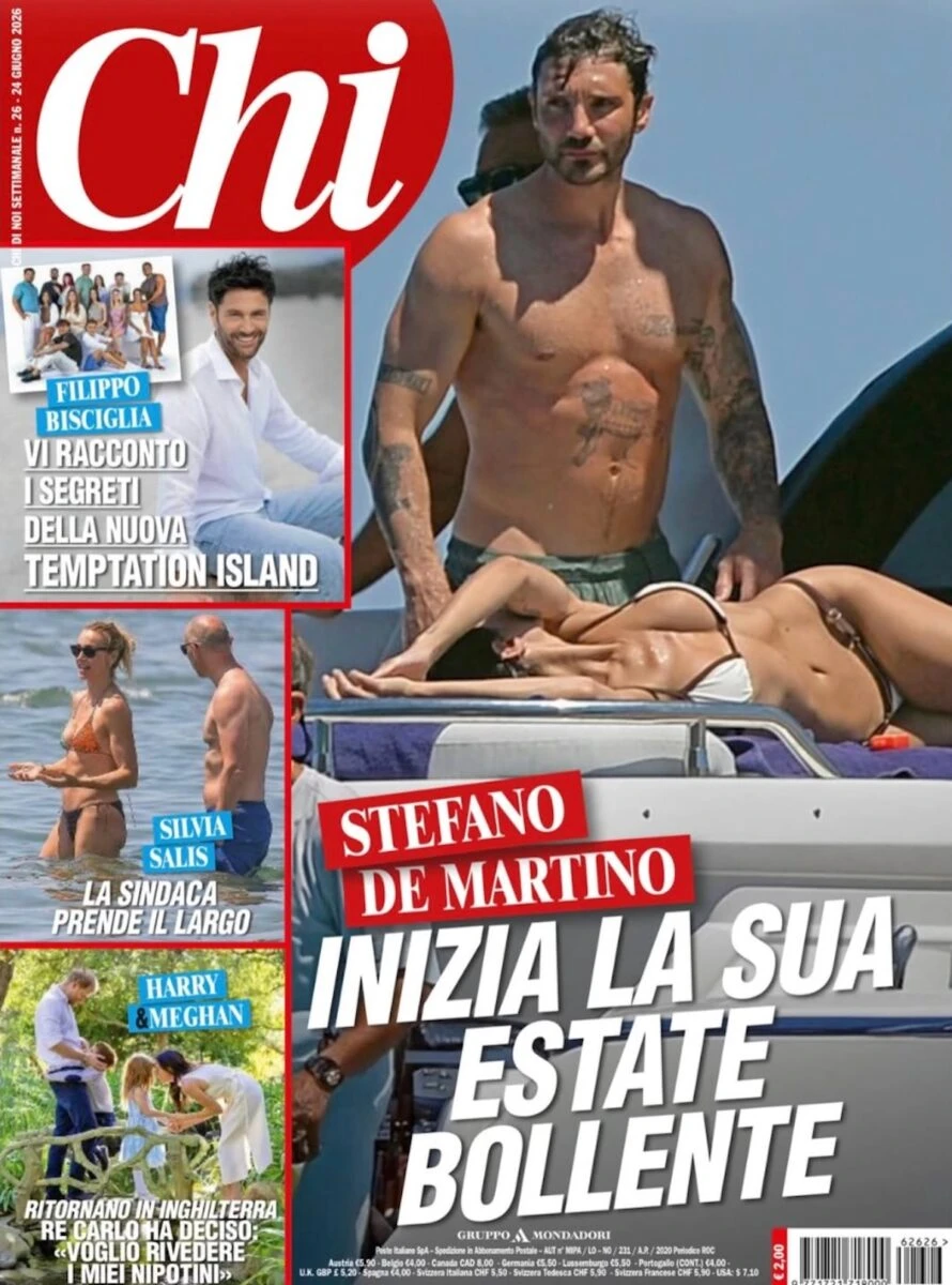 Stefano De Martino e Gilda Ambrosio, scatti in barca pubblicati dal settimanale