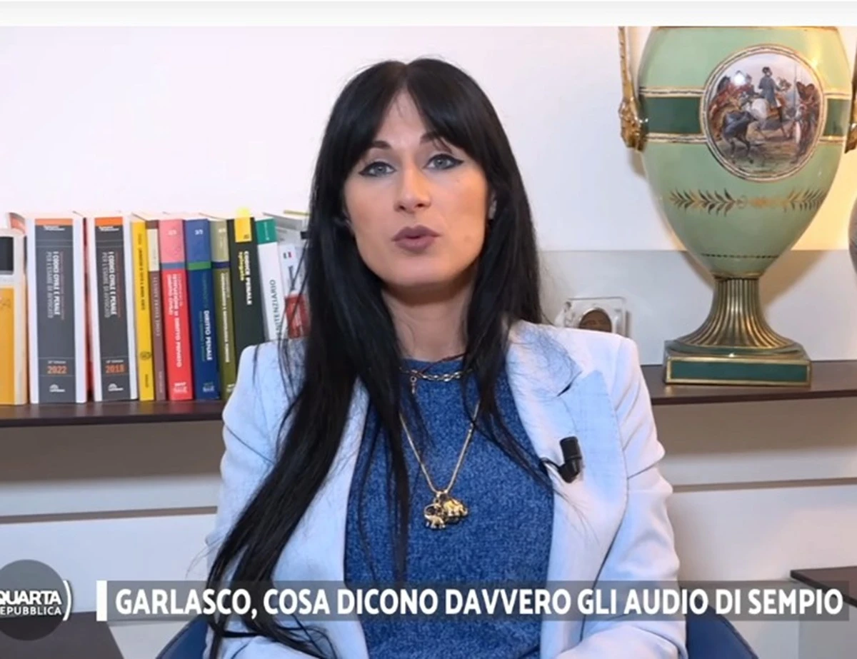 Angela Taccia, avvocata di Andrea Sempio, in studio