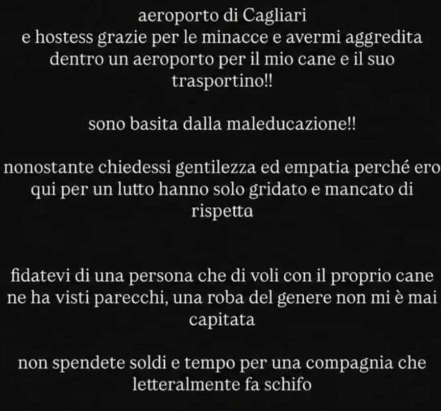 Martina Miliddi: messaggi e reazioni dopo l'episodio in aeroporto