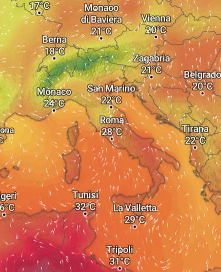 Anticiclone africano in arrivo sull’Italia