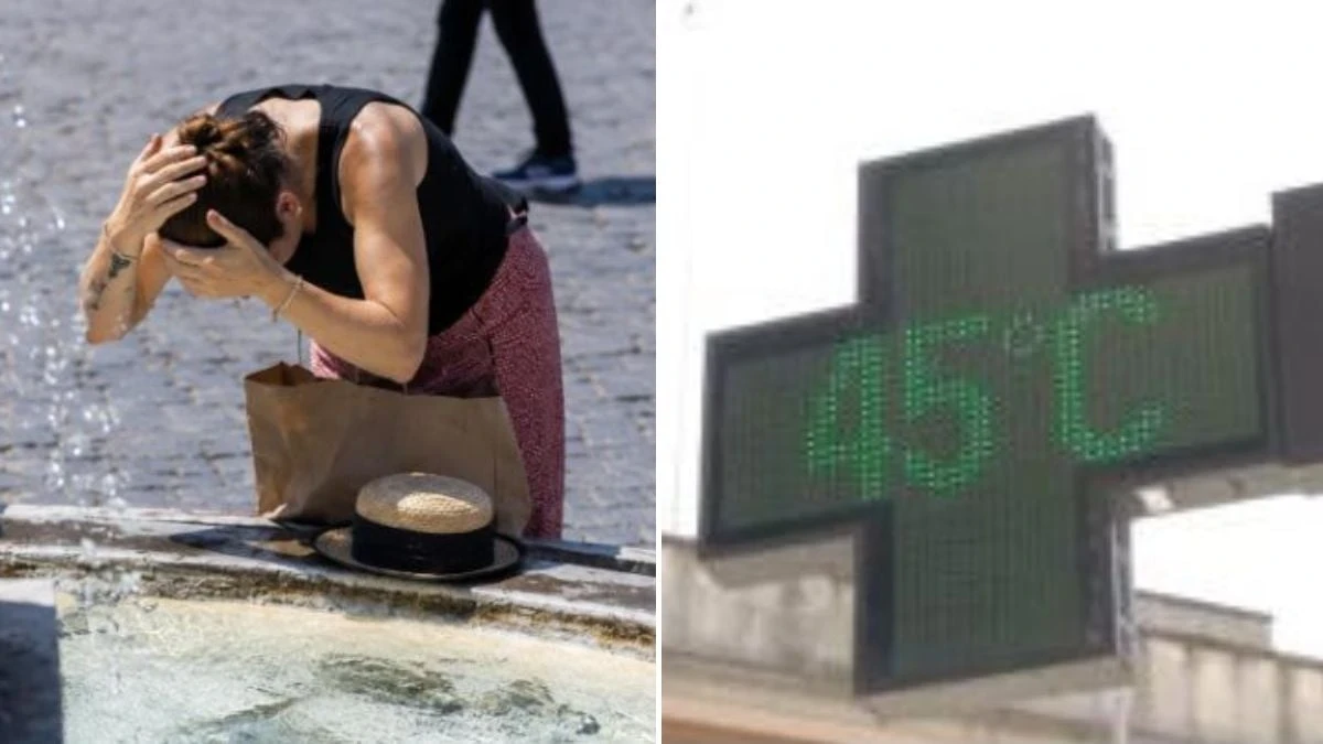 Caldo estremo durante l'ondata di afa in Italia