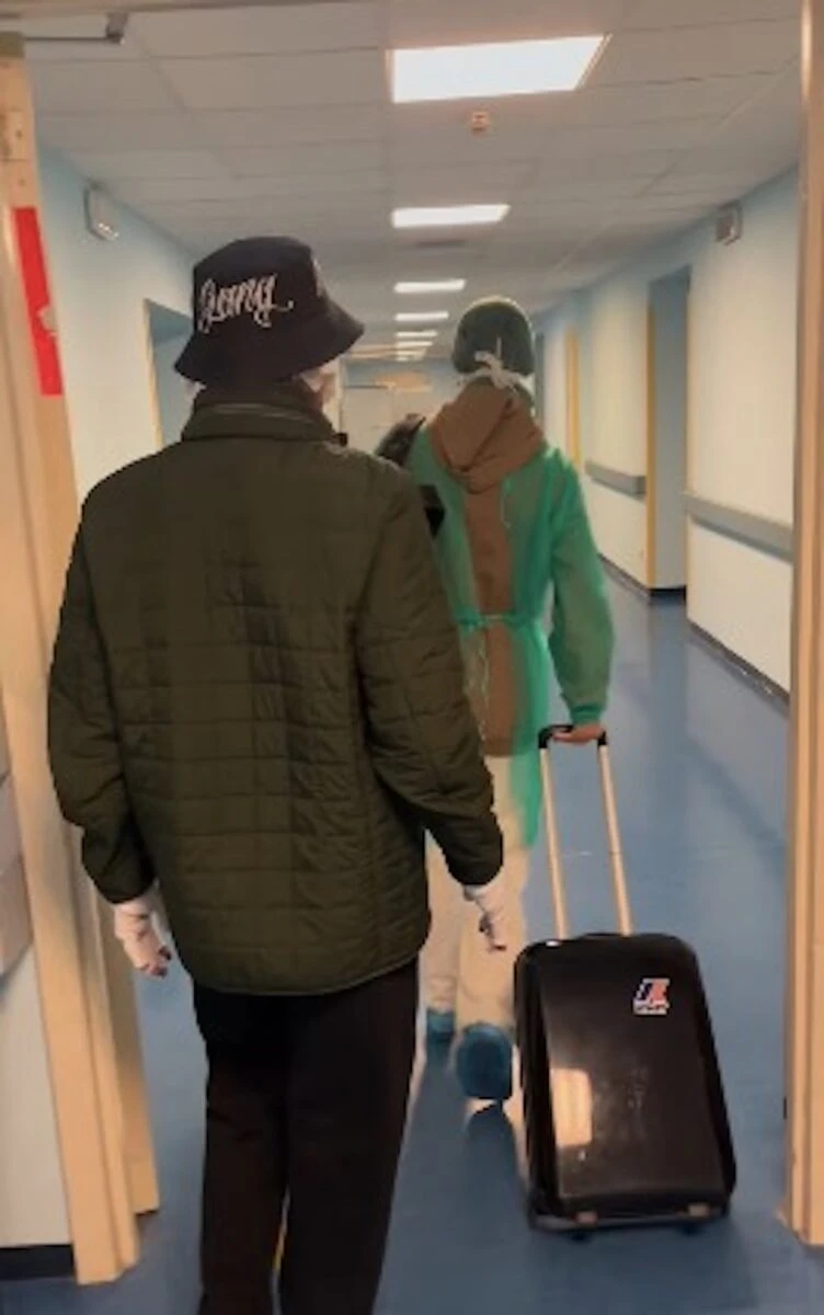 Gustavo Rodriguez dopo le dimissioni dall’ospedale