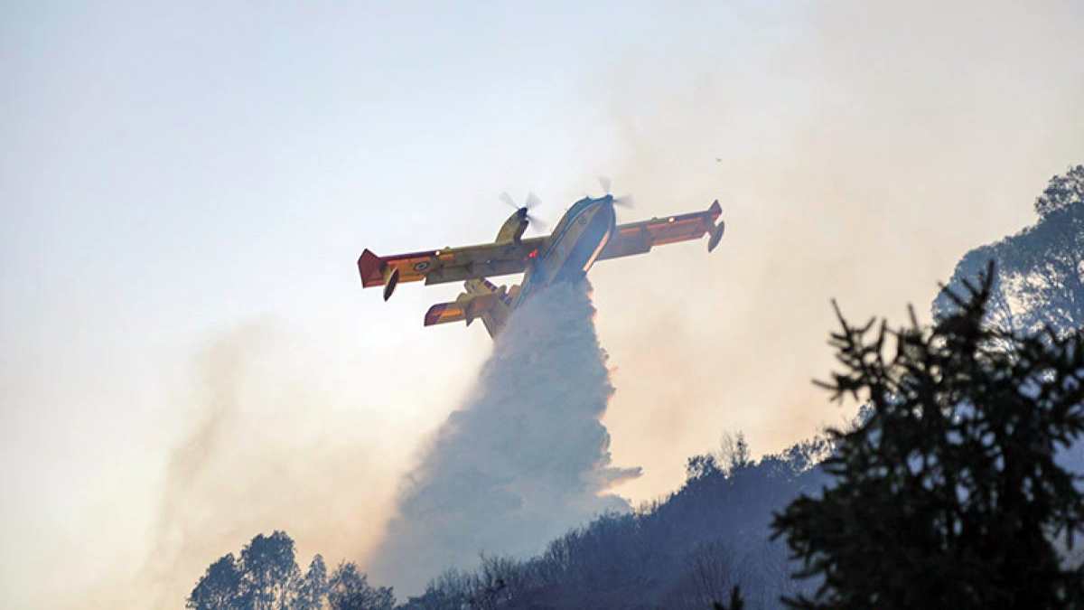 Inferno di fuoco nel Salento: due maxi incendi minacciano il Parco di Rauccio