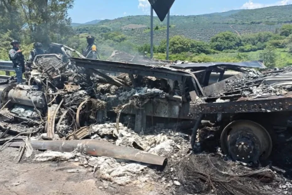 Veicoli coinvolti nel grave incidente stradale a Hostotipaquillo, in Messico