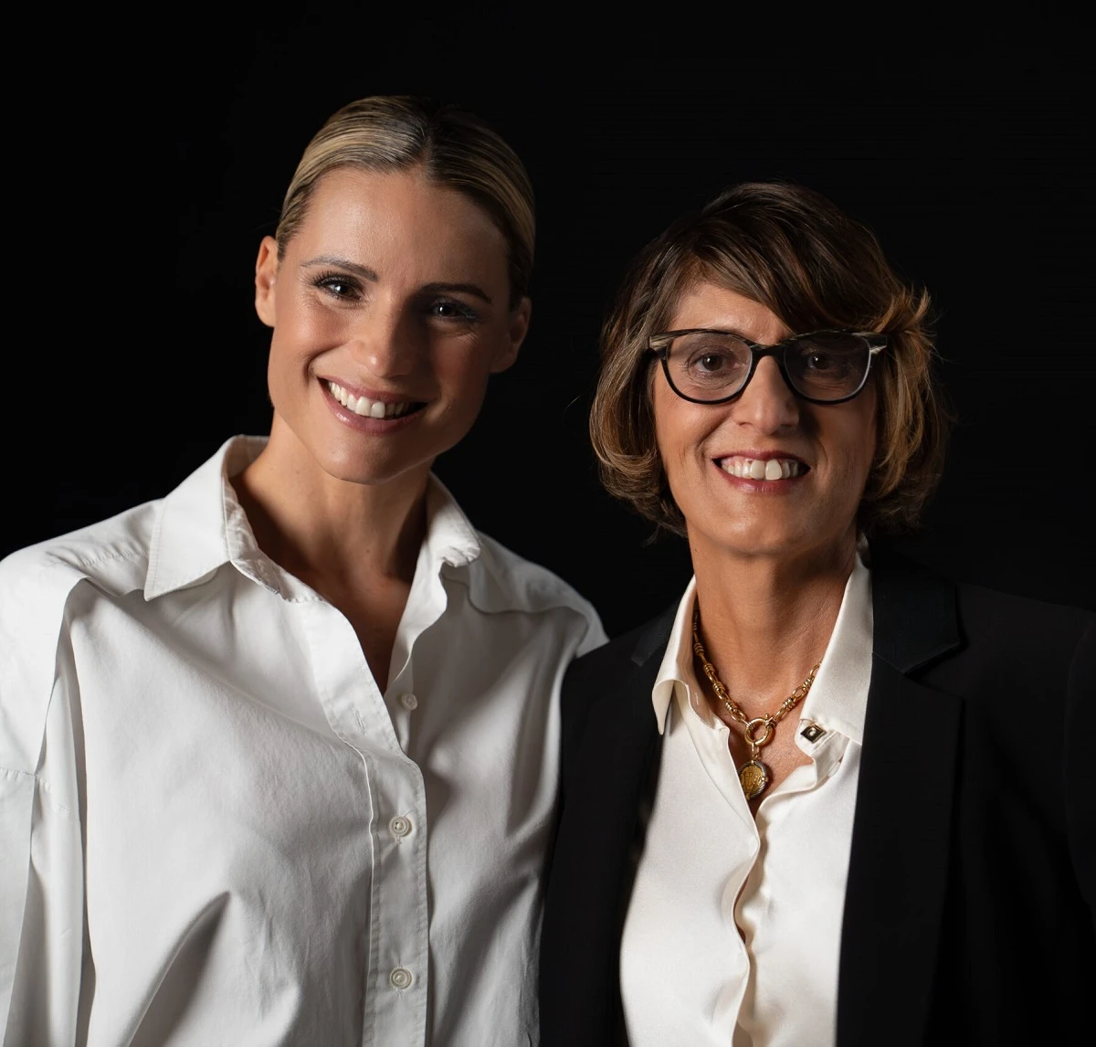 Michelle Hunziker con Giulia Bongiorno