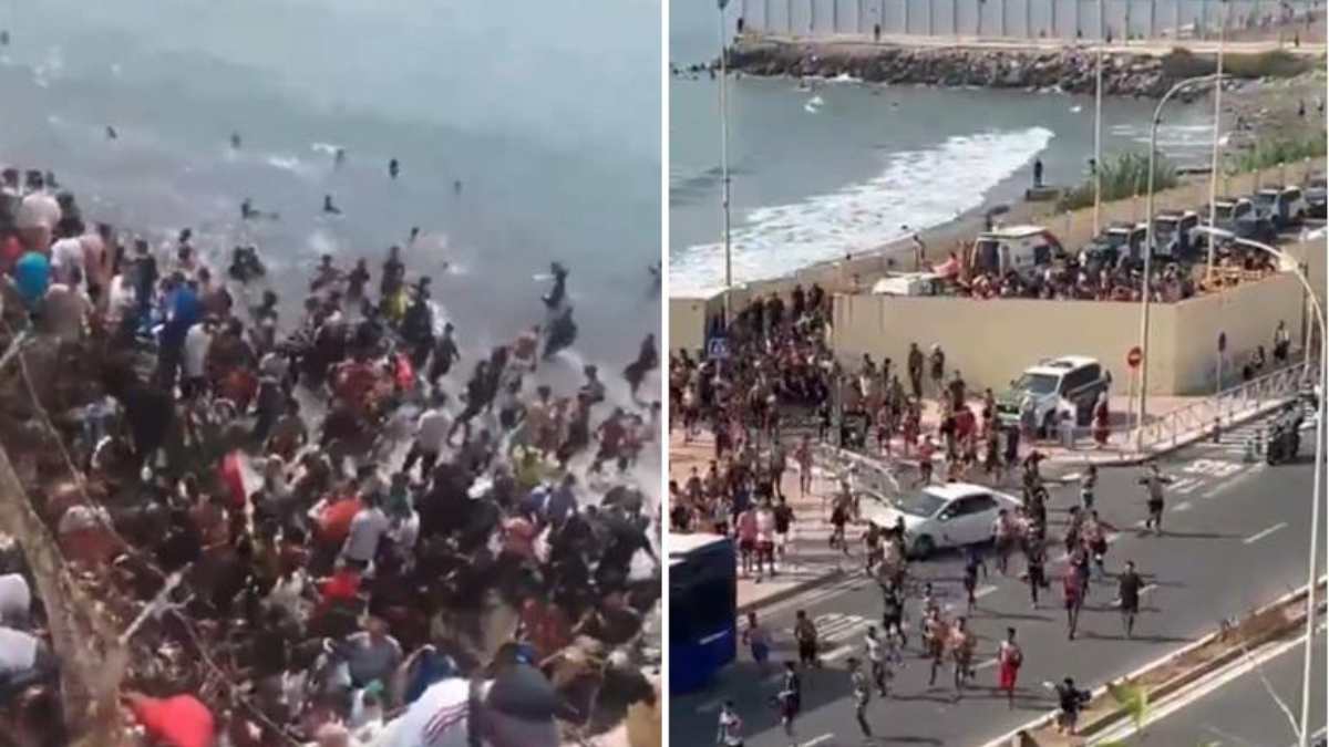 Spagna Emergenza Migranti A Ceuta Migliaia Entrano Dal Marocco In Spagna Emergenza Migranti A Ceuta Migliaia Entrano Dal Marocco In