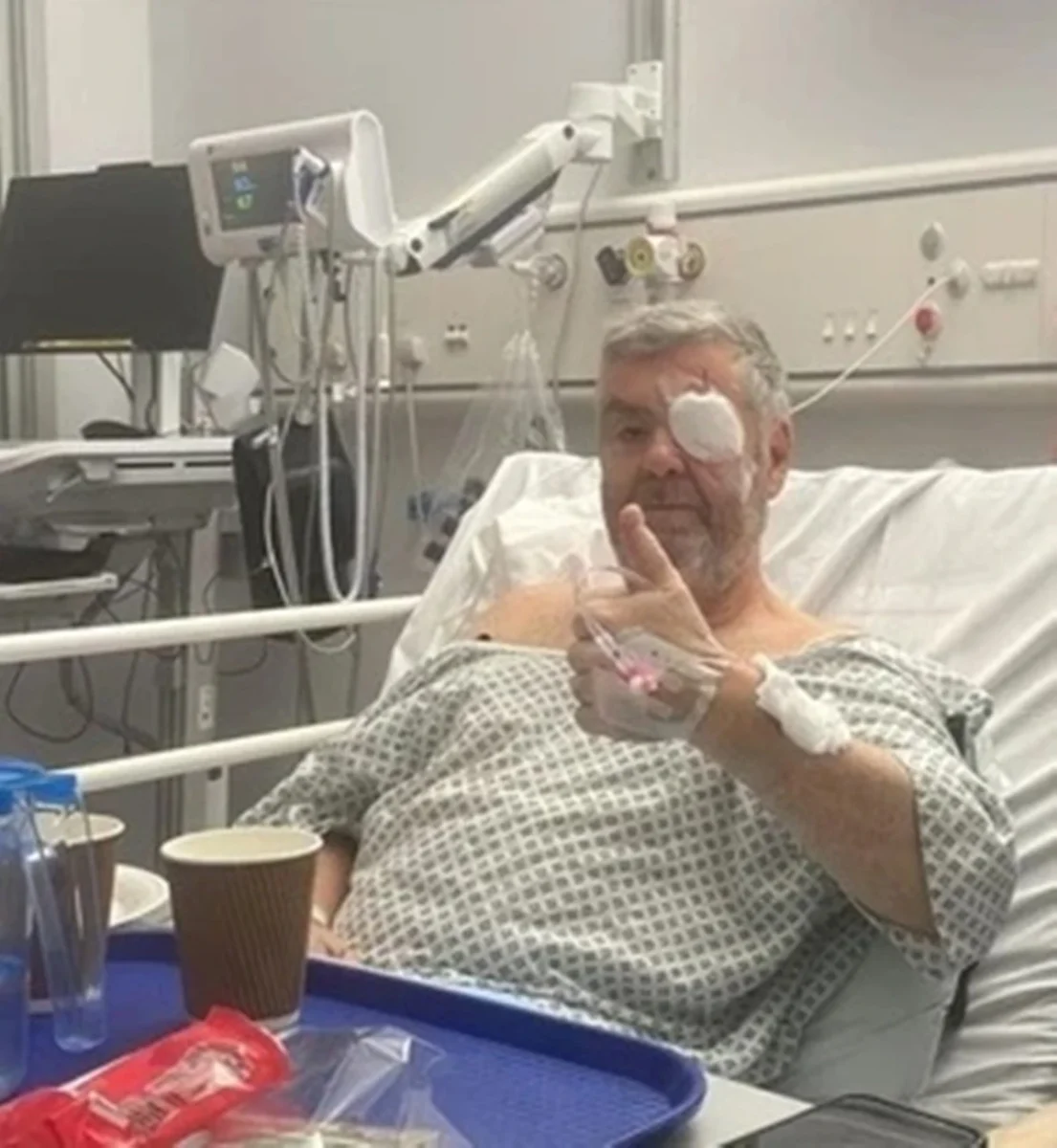 Jez Bridges, 59 anni, al centro della raccolta fondi per le cure