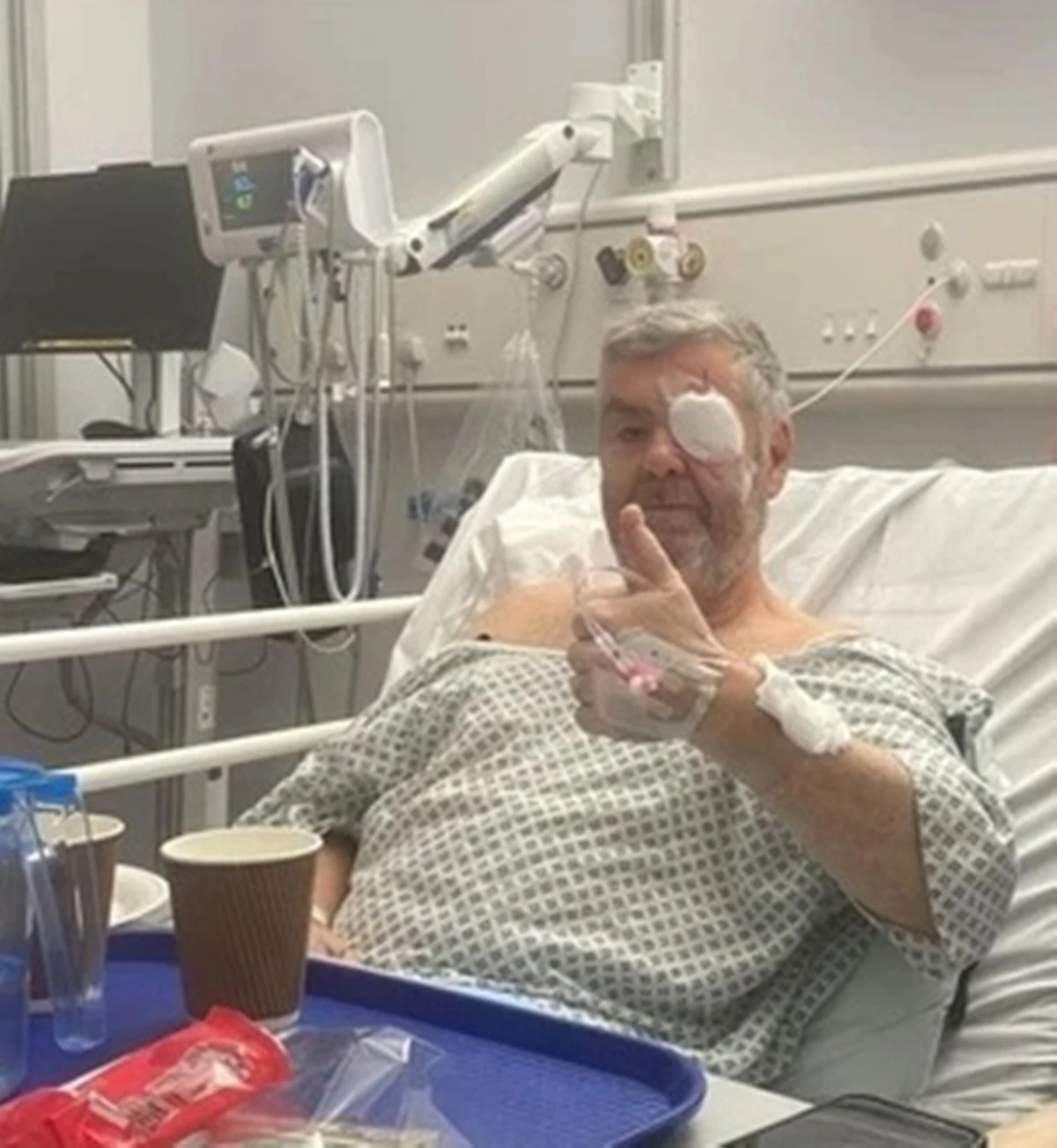 Jez Bridges, 59 anni, al centro della raccolta fondi per le cure