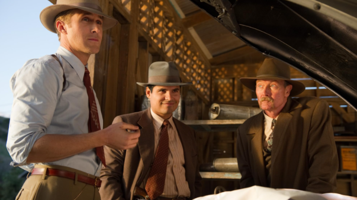 in foto i protagonisti del film Gangster Squad