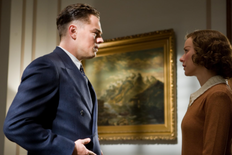 in foto il protagonista del film J. Edgar