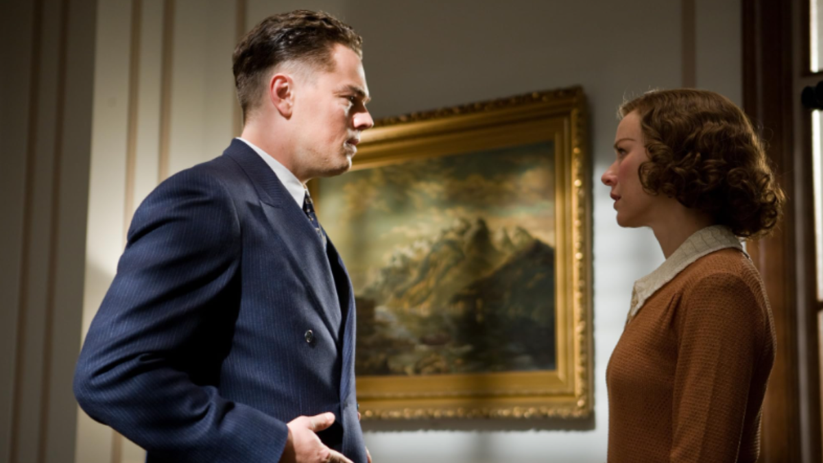 in foto il protagonista del film J. Edgar