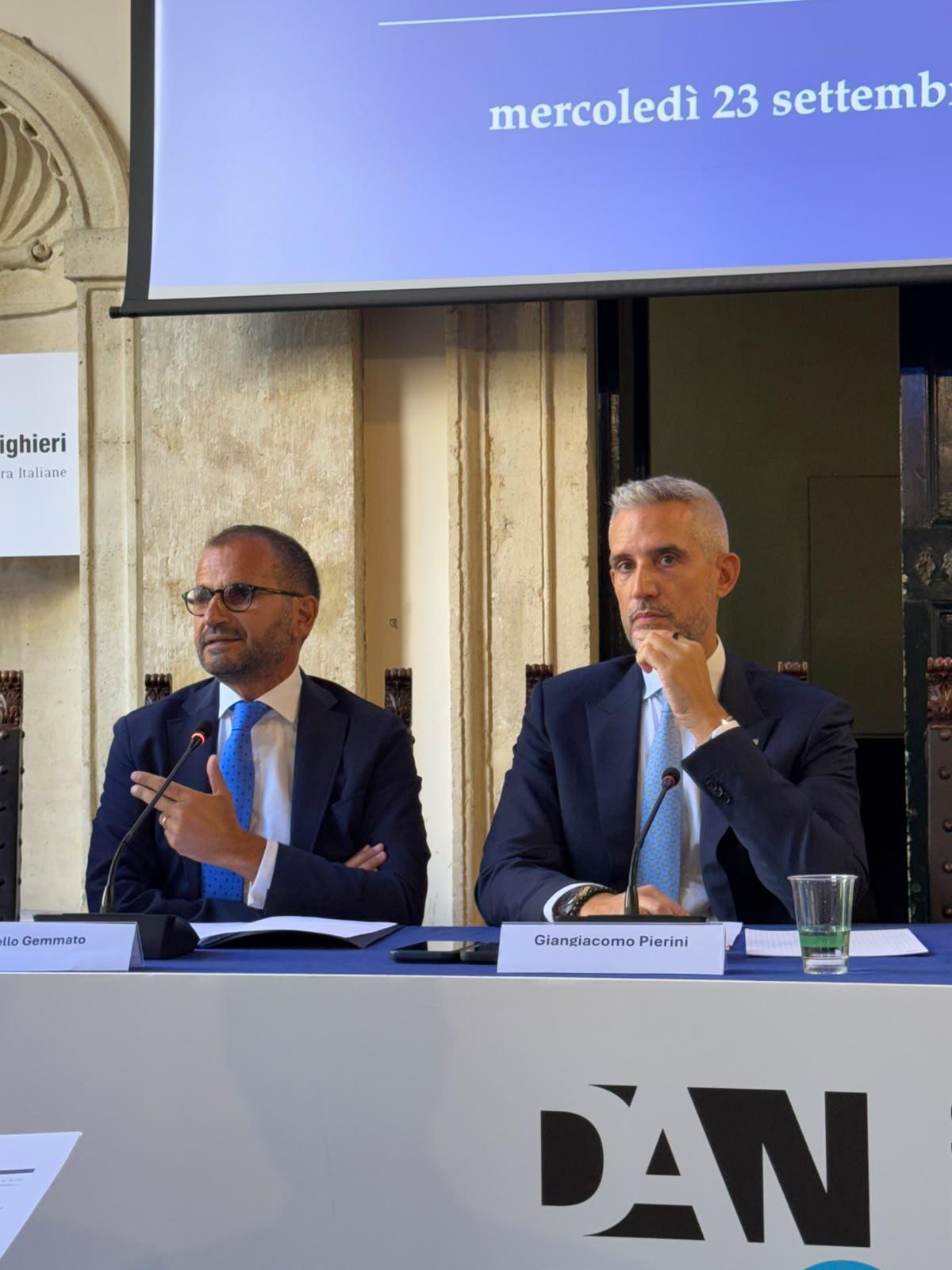 Marcello Gemmato e Giangiacomo Pierini al convegno Assobibe