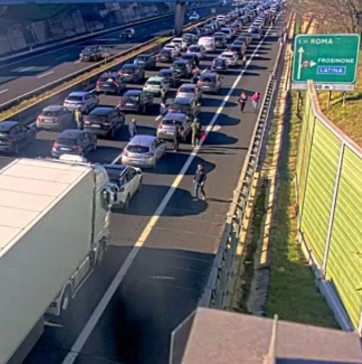 incidente a1 code chilometri